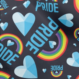 3D Love Rainbow Micro Fleece