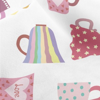 Special Pattern Coffee Cup Micro Fleece