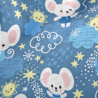 Gentle Starry Sky And Mouse Minky
