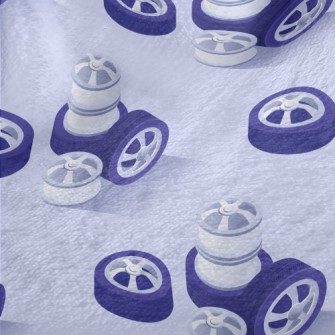 Scattered Tire Parts Minky