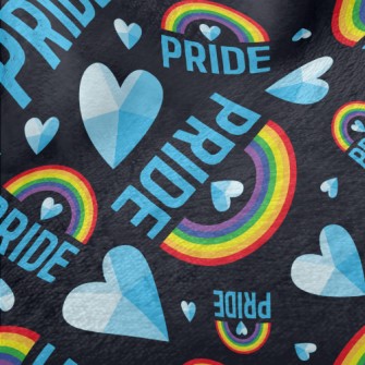 3D Love Rainbow Minky