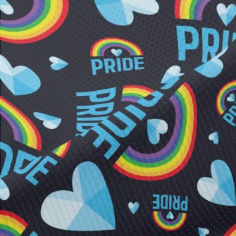 3D Love Rainbow Piqué