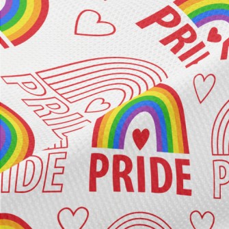 Shining Beautiful Rainbow Piqué