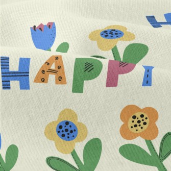 Happy Colorful Flowers Modern Jersey
