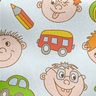 Naughty Kid Jersey Backed Fleece