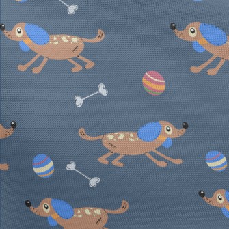 Chasing Ball Puppy Pongee