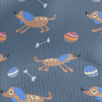 Chasing Ball Puppy Stretch Jersey