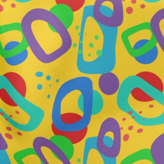 Geometric Figures Of Different Lightweight Cotton Poplin