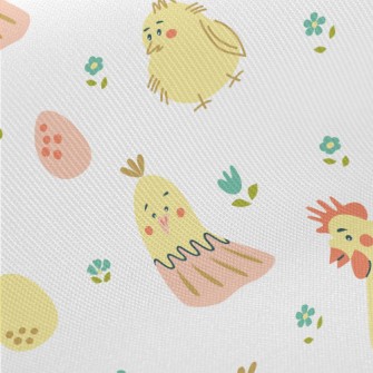 Kind Rooster And Chicks Midweight Cotton Poplin