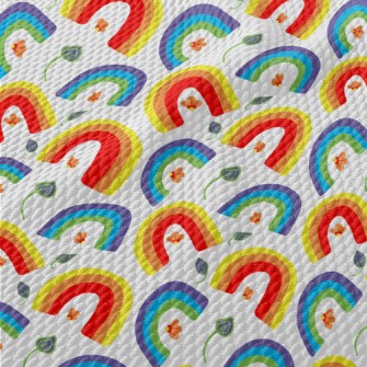 Two-color Gradient Rainbow Birdseye Piqué