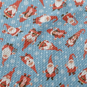 Playful Christmas Elf Birdseye Piqué