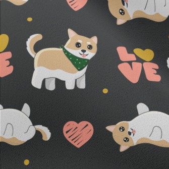 Cute And Coquettish Dog Chiffon