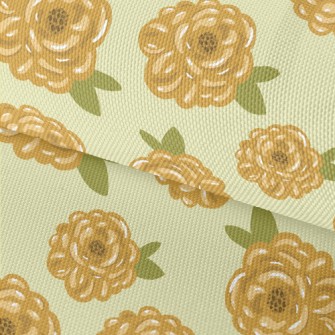 Vibrant Big Flowers Waterproof Oxford