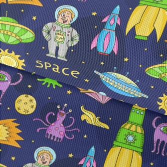 Space Adventure Waterproof Oxford