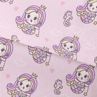Playful Mermaid Princess Waterproof Oxford