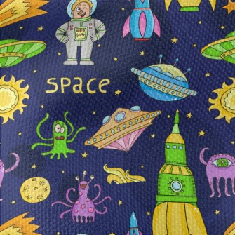 Space Adventure Waterproof Canvas