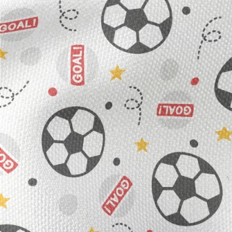 Football Kicking Towards Goal Waterproof Canvas