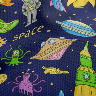 Space Adventure Athletic Mesh Flat Back