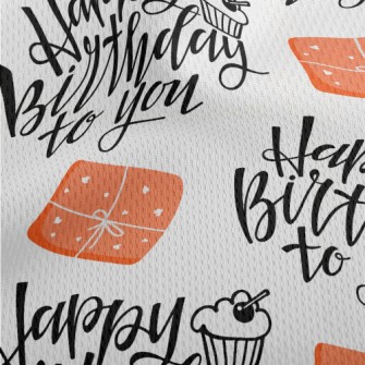 Happy Birthday To You Athletic Mesh Flat Back