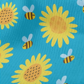 Sunflowers And Bees Terry