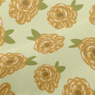 Vibrant Big Flowers Performance Linen