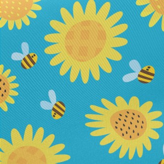 Sunflowers And Bees Twill