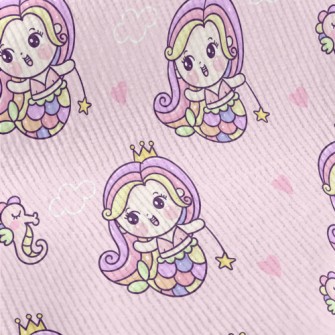 Playful Mermaid Princess Standard Corduroy