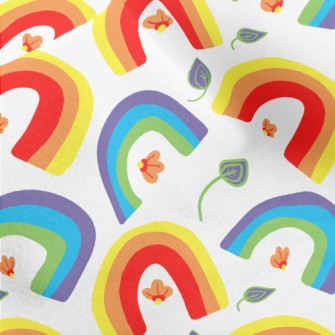 Two-color Gradient Rainbow Micro Fleece