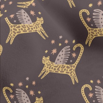 Color Block Wings Cat Micro Fleece