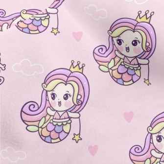 Playful Mermaid Princess Micro Fleece