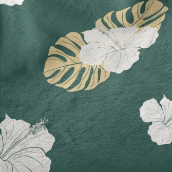 Tropical Leaves Hibiscus Minky