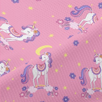 Elegant And Beautiful Unicorn Piqué