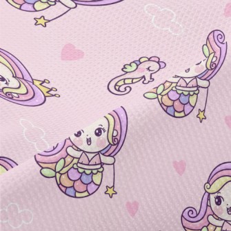 Playful Mermaid Princess Piqué