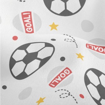 Football Kicking Towards Goal Lightweight Performance Linen