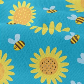 Sunflowers And Bees Modern Jersey