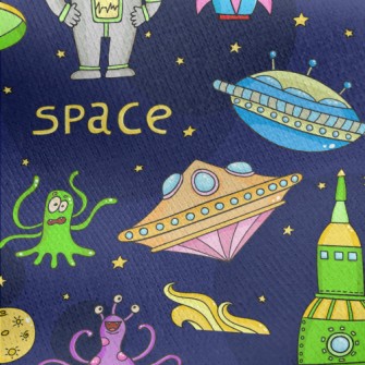 Space Adventure Jersey Backed Fleece