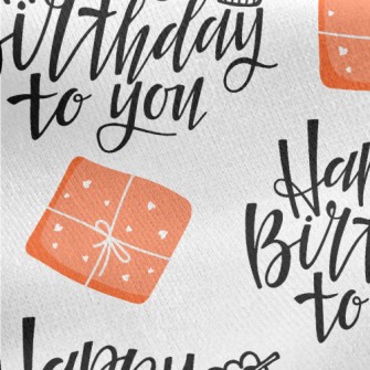 Happy Birthday To You Jersey Backed Fleece