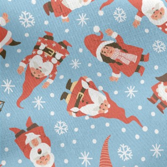 Playful Christmas Elf Jersey Backed Fleece