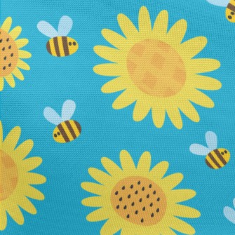 Sunflowers And Bees Pongee