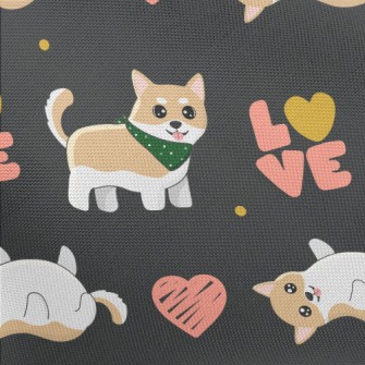 Cute And Coquettish Dog Pongee