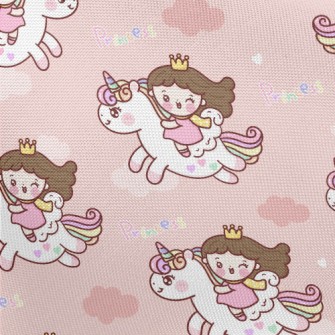 Princess Love Unicorn Pongee