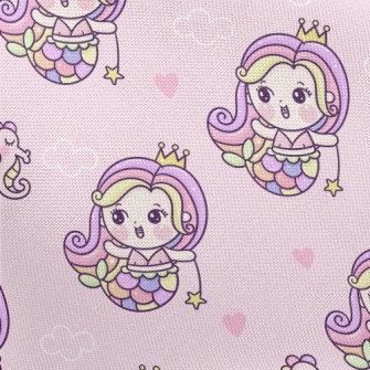 Playful Mermaid Princess Pongee