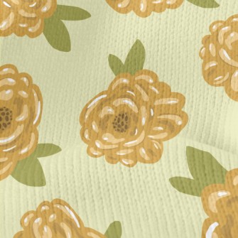 Vibrant Big Flowers Stretch Jersey