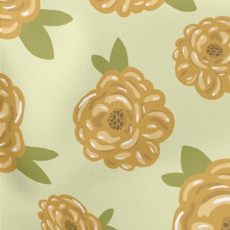 Vibrant Big Flowers Lightweight Cotton Poplin