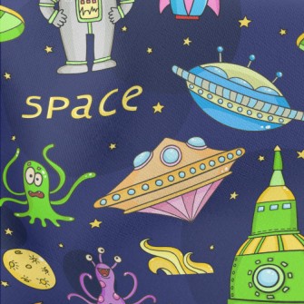 Space Adventure Lightweight Cotton Poplin