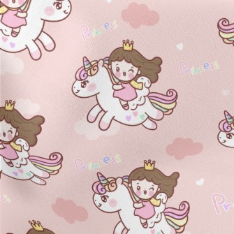 Princess Love Unicorn Lightweight Cotton Poplin