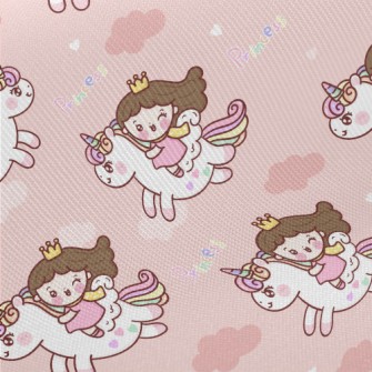 Princess Love Unicorn Midweight Cotton Poplin