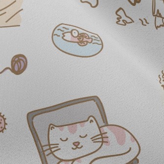 Cute Daily Routine Of Cats Chiffon