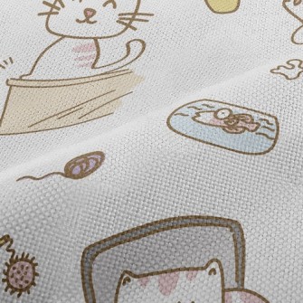 Cute Daily Routine Of Cats Performance Linen
