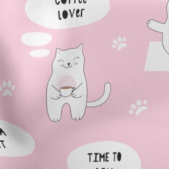 Tea Time Kitten Stretch Ponte